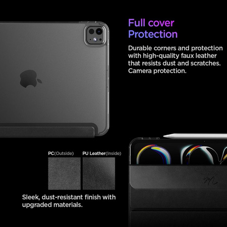 Spigen Liquid Air Folio - Etui do iPad Pro 11" (M5, 2025 / M4, 2024) (Black)