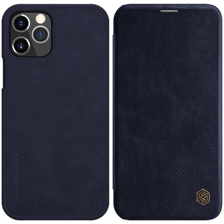 Nillkin Qin Leather Case - Etui Apple iPhone 12 Pro Max (Blue)