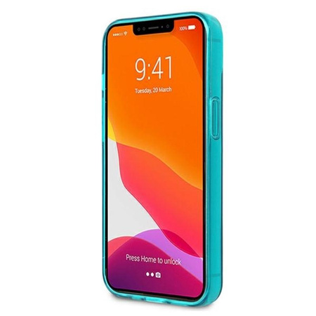 Karl Lagerfeld Choupette Head - Etui iPhone 13 (fluo niebieski)