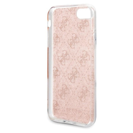 Guess 4G Glitter - Etui iPhone SE 2020 / 8 / 7 (Pink)