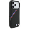 BMW M Tricolor Metal Logo MagSafe - Etui iPhone 17 Pro (czarny)