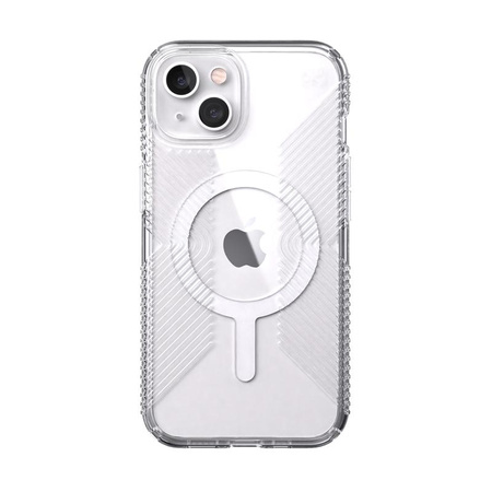 Speck Presidio Perfect-Clear with Grips + MagSafe - Etui iPhone 13 z powłoką MICROBAN (Clear)