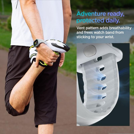 Spigen Liquid Air Pro - Pasek z obudową do Apple Watch 10 46 mm (Grey)