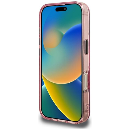 Karl Lagerfeld IML Multi K&C Head Pattern - Etui iPhone 16 Pro (różowy)