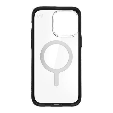 Speck Presidio Perfect-Clear with Impact Geometry + MagSafe - Etui iPhone 14 Pro Max z powłoką MICROBAN (Clear / Black)