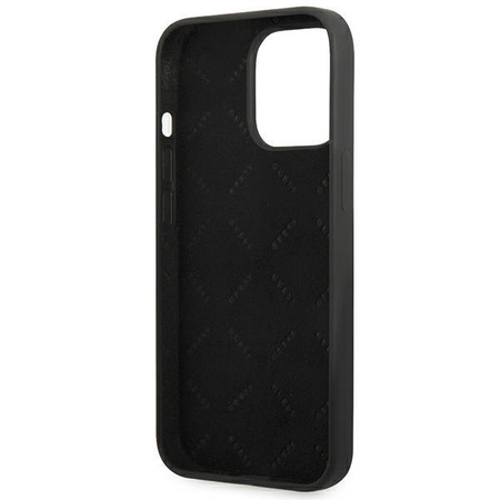 Guess Silicone Triangle Logo - Etui iPhone 13 Pro Max (czarny)