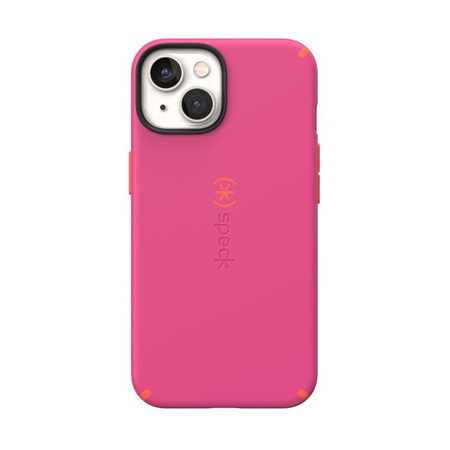 Speck CandyShell Pro - Etui iPhone 14 / iPhone 13 z powłoką MICROBAN (Digital Pink / Energy Red)