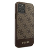Guess 4G Bottom Stripe Collection - Etui iPhone 12 Pro Max (brązowy)