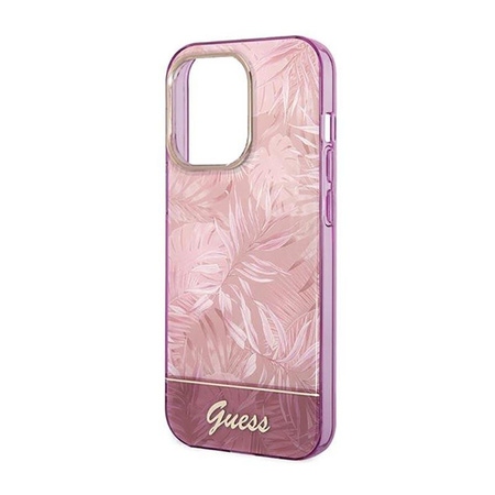 Guess Jungle Case – Etui iPhone 14 Pro Max (Różowy)