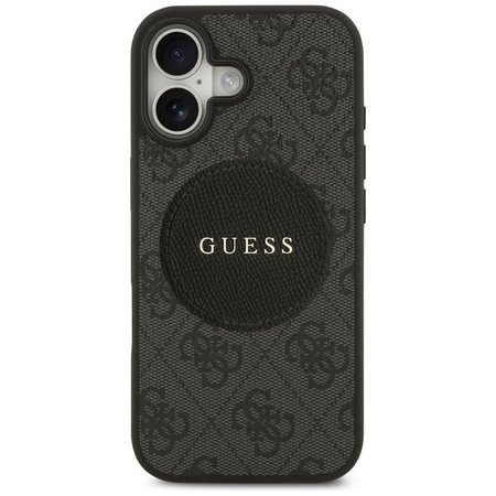 Guess 4G Circle Classic Logo MagSafe - Etui iPhone 17 (czarny)