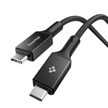 Spigen EB10010CC Essential - Kabel USB-C do USB-C PD 100W 1m (Czarny)