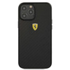 FERRARI On Track Carbon - Etui iPhone 12 / iPhone 12 Pro (czarny)