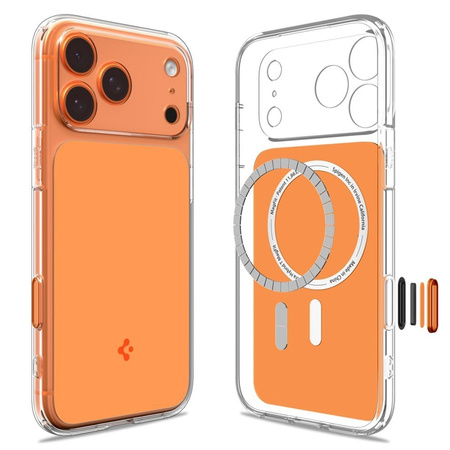 Spigen Ultra Hybrid T Mag MagSafe - Etui do iPhone 17 Pro (Glossy Orange)