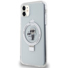 Karl Lagerfeld Ring Stand Karl & Choupette MagSafe - Etui iPhone 11 (biały)