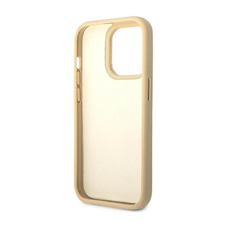 Guess Croco Collection – Etui iPhone 14 Pro Max (złoty)