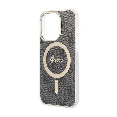 Guess 4G MagSafe - Etui iPhone 15 Pro (czarny)