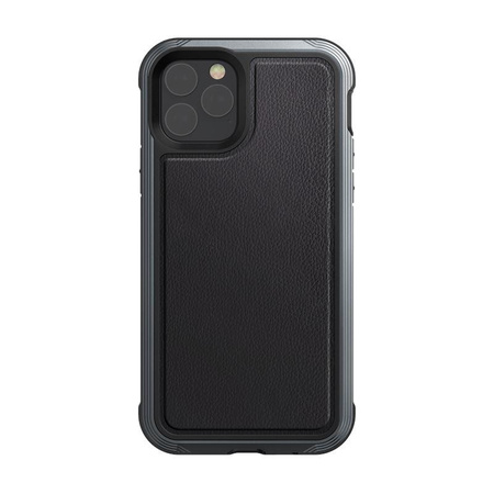 X-Doria Defense Lux - Etui aluminiowe iPhone 11 Pro (Drop test 3m) (Black Leather)