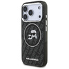 Karl Lagerfeld IML Glitter Karl & Choupette Heads Logo MagSafe - Etui iPhone 17 Pro (czarny)