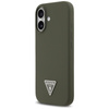 Guess Silicone Triangle Logo MagSafe - Etui iPhone 17 (khaki)