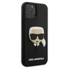 Karl Lagerfeld 3D Rubber Karl's Head - Etui iPhone 12 / iPhone 12 Pro (czarny)
