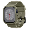 Spigen Rugged Armor Pro - Pasek z obudową do Apple Watch 44/45 mm (Vintage Khaki)