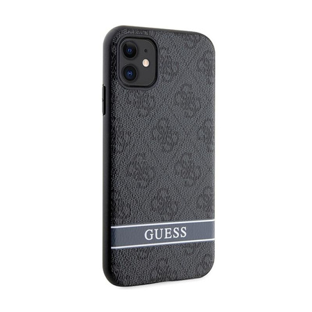 Guess 4G Printed Stripe - Etui iPhone 11 / iPhone XR (szary)