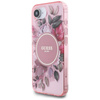 Guess IML Flowers MagSafe - Etui do iPhone 16e (różowy)