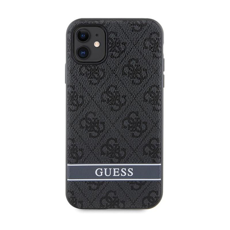 Guess 4G Printed Stripe - Etui iPhone 11 / iPhone XR (szary)