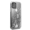 Guess Liquid Glitter Hearts - Etui iPhone 11 Pro (srebrny)