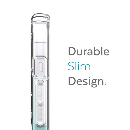 Speck Presidio Perfect-Clear + Ombre + MagSafe - Etui iPhone 13 z powłoką MICROBAN (Clear/Fantasy Teal Fade)