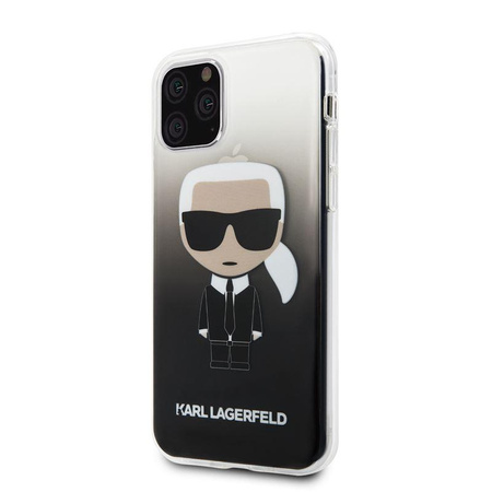 Karl Lagerfeld Iconic Karl Gradient - Etui iPhone 11 Pro (czarny)