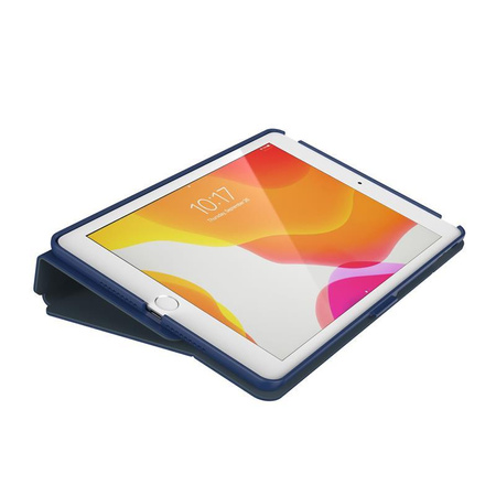 Speck Balance Folio - Etui iPad 10.2” 9 (2021) / 8 (2020) / 7 (2019) z powłoką MICROBAN (Coastal Blue/Charcoal Grey)