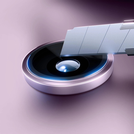 3mk HARDY Lens Protection Pro - Szkło na obiektyw aparatu iPhone 17 (Light Purple)