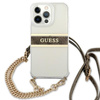 Guess 4G Gold Stripe Crossbody - Etui iPhone 13 Pro Max