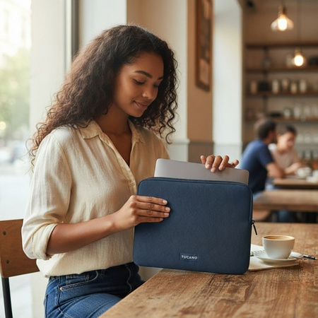 Tucano Colore2 - Pokrowiec MacBook Air 13” / Pro 13" / Laptop 12” (granatowy)