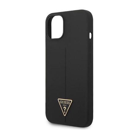 Guess Silicone Triangle Logo - Etui iPhone 14 (czarny)