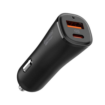 Spigen ArcStation Essential EV482 - Ładowarka samochodowa USB-C & USB-A PD + QC3.0 48W (Czarny)