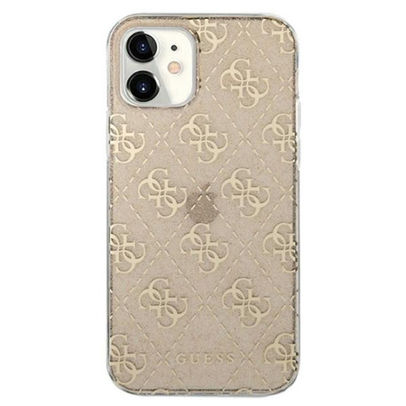 Guess 4G Glitter - Etui iPhone 12 Mini (Gold)