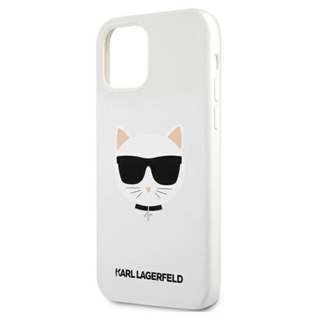 Karl Lagerfeld Choupette Head Silicone - Etui iPhone 12 Pro Max (biały)