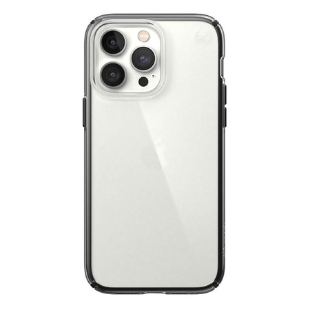 Speck Presidio Perfect-Clear with Impact Geometry - Etui iPhone 14 Pro Max z powłoką MICROBAN (Clear / Black)