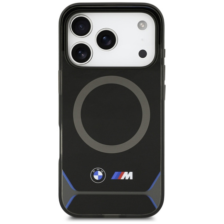 BMW M IML Metal Buttons & Logo MagSafe - Etui iPhone 17 Pro (czarny / niebieski)