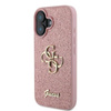 Guess Fixed Glitter Big 4G - Etui iPhone 16 Plus (różówy)