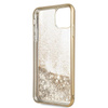 Guess 4G Peony Liquid Glitter - Etui iPhone 11 Pro Max (złoty)
