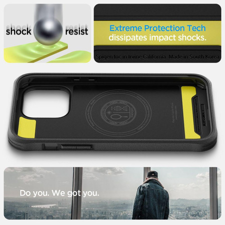 Spigen Mag Geo Armor 360 MagSafe – Etui do iPhone 14 Pro (Czarny)