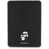 Karl Lagerfeld Book Cover Saffiano Magnetic Karl & Choupette - Etui iPad Air 11” M3 (2025) / iPad Air 11” M2 (2024) (czarny)