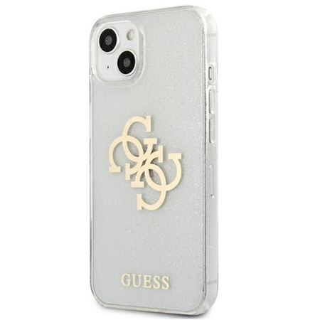 Guess Glitter 4G Big Logo - Etui iPhone 13 (przezroczysty)