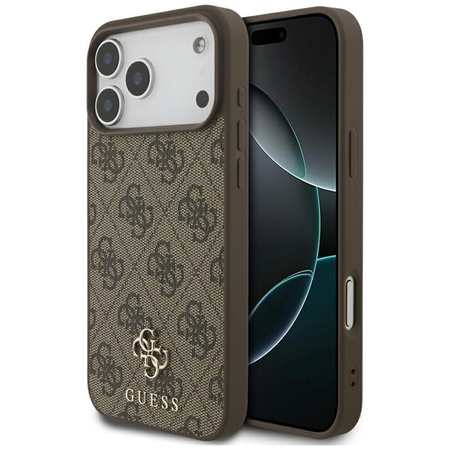 Guess 4G Small 4G and Classic MagSafe - Etui do iPhone 17 Pro Max (brązowy)