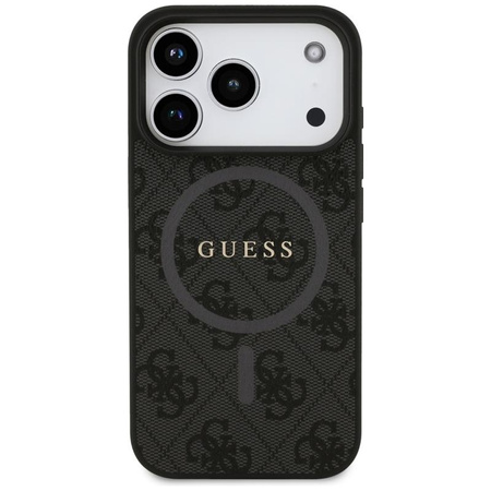 Guess 4G Ring Classic Logo MagSafe - Etui iPhone 17 Pro (czarny)