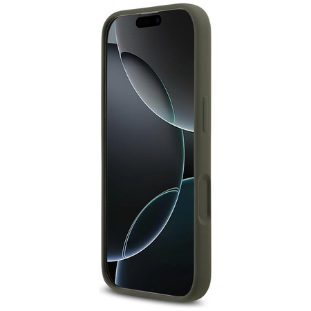 Guess Silicone Triangle Logo MagSafe - Etui iPhone 17 (khaki)