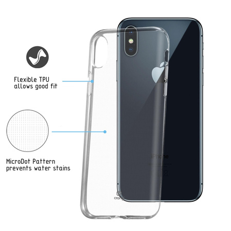 Crong Crystal Slim Cover - Etui iPhone Xs Max (przezroczysty)